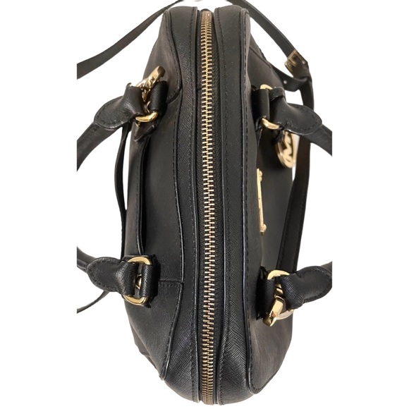 🎉 HP! ❤️ Michael Kors Saffiano Small Leather Satchel in Black - Picture 5 of 10